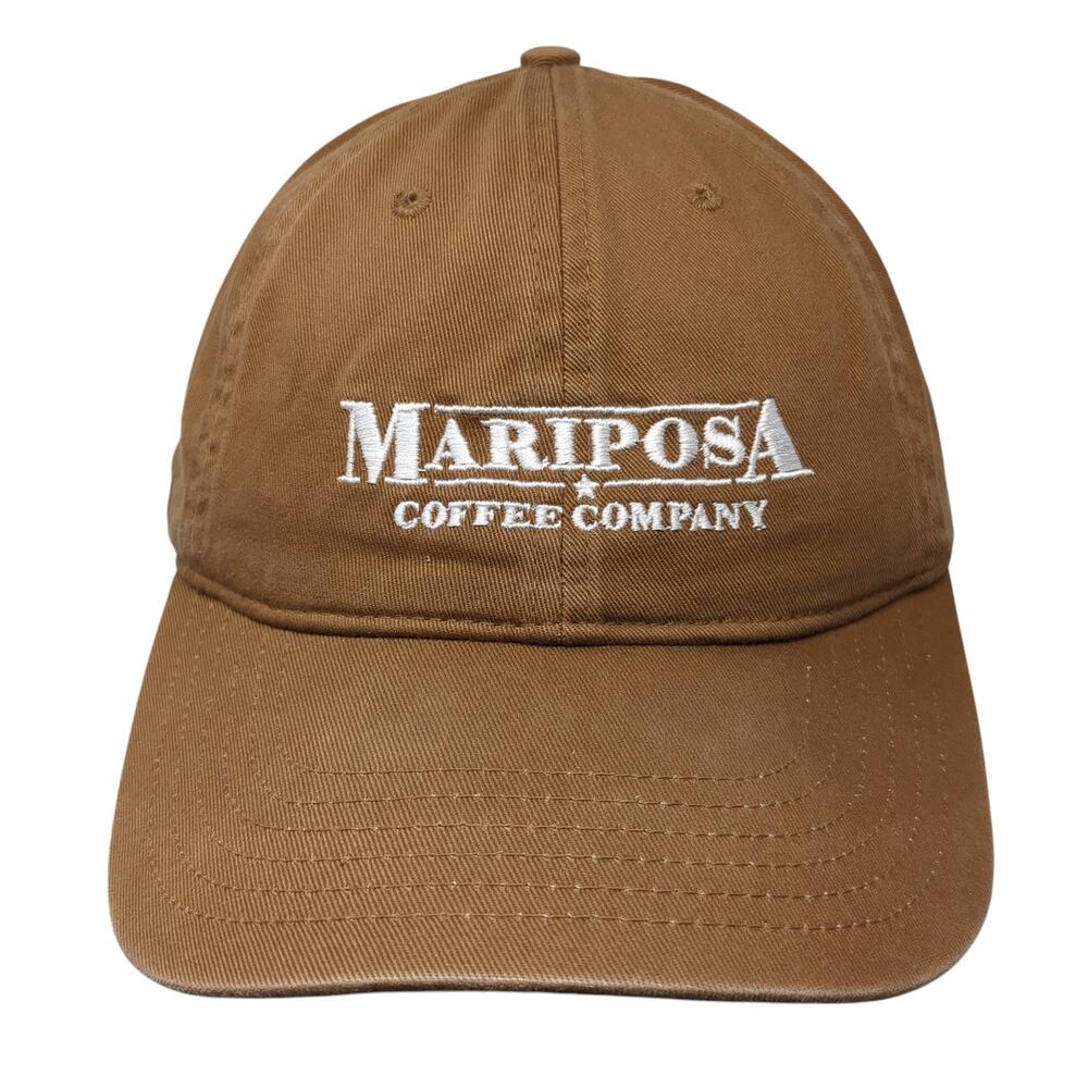 Mariposa Coffee Company Slideback Baseball Cap Brown OS Adjustable Econscious